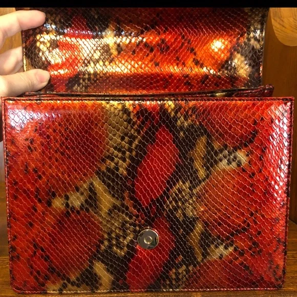 NWT-Brahmin-Mini Francine Satchel-Crimson Rosebay-Crossbody Strap-Dust Bag-$345 - Picture 10 of 16